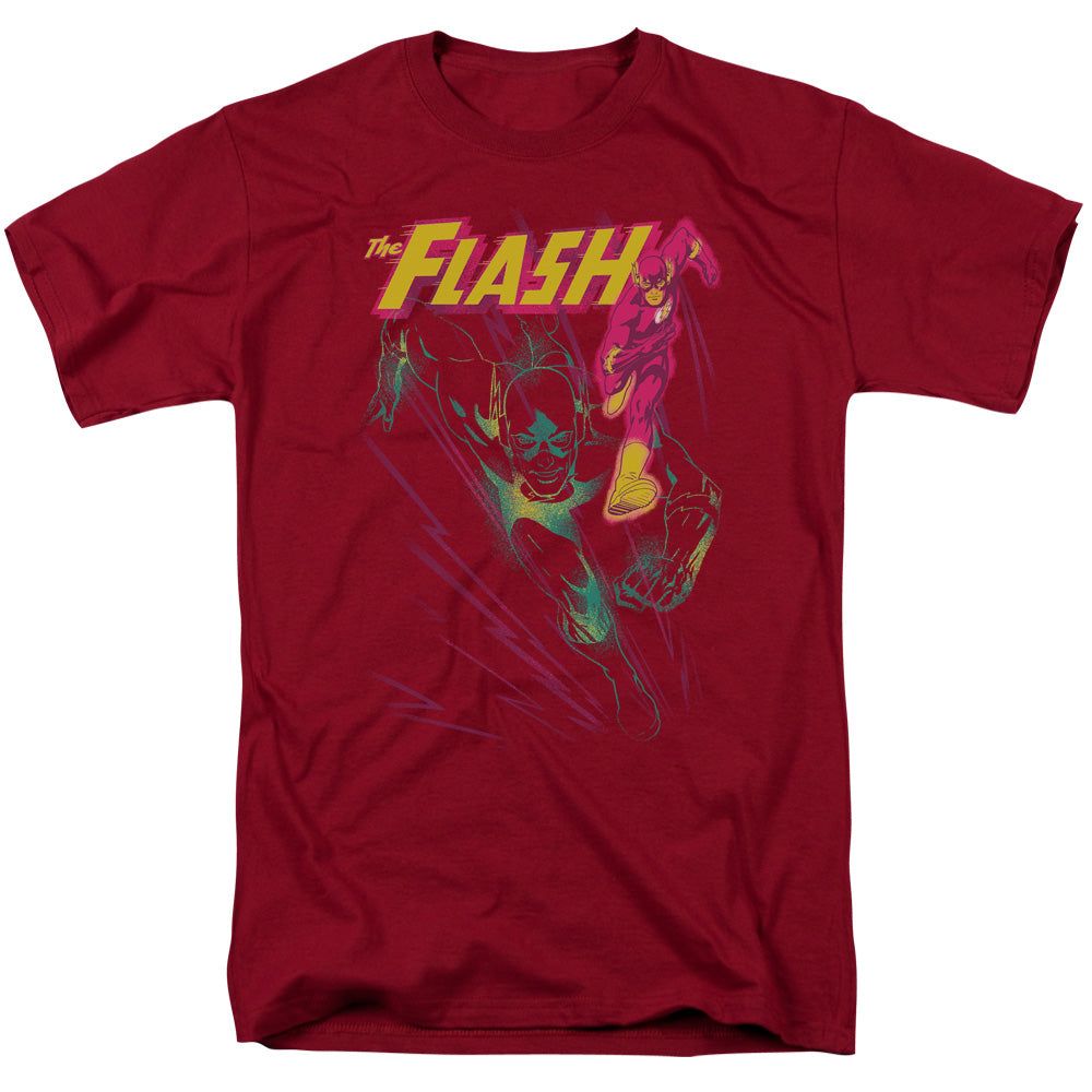The Flash Flash Spray Mens T Shirt Cardinal Retro Pop Classics