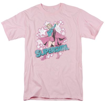 Dc Im Supergirl Mens T Shirt Pink Retro Pop Classics