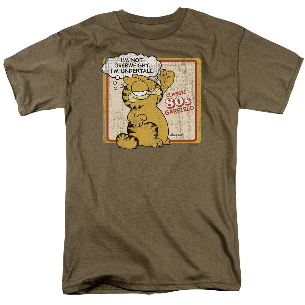 Garfield Undertall Mens T Shirt Safari Green Retro Pop Classics