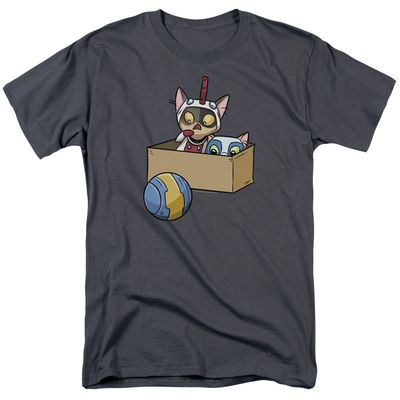 Valiant Comics Divinity Quantum Cat Cosplay Mens T Shirt Charcoal Retro Pop Classics