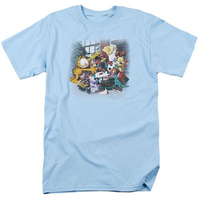 Garfield Mine! Mens T Shirt Light Blue Retro Pop Classics