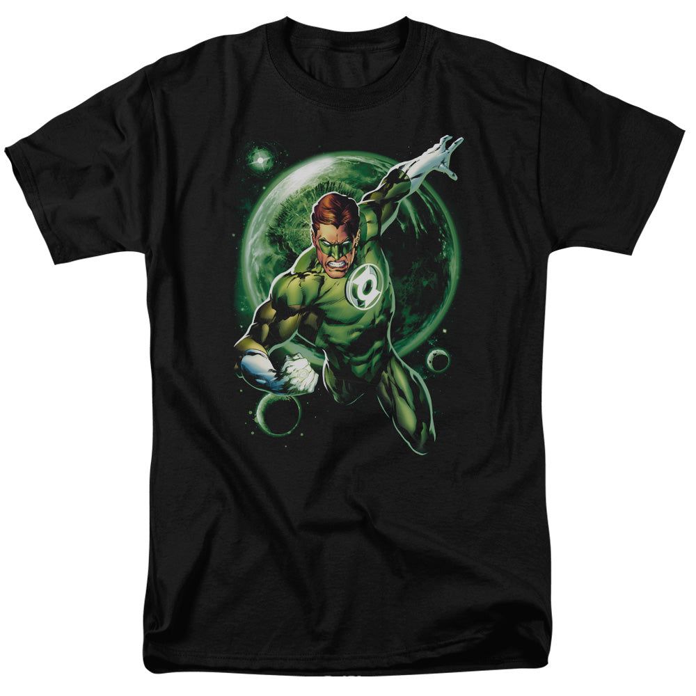 Green Lantern Galaxy Glow Mens T Shirt Black Retro Pop Classics