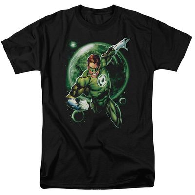 Green Lantern Galaxy Glow Mens T Shirt Black Retro Pop Classics