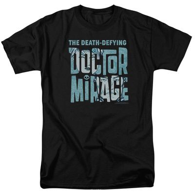 Doctor Mirage Character Logo Mens T Shirt Black Retro Pop Classics