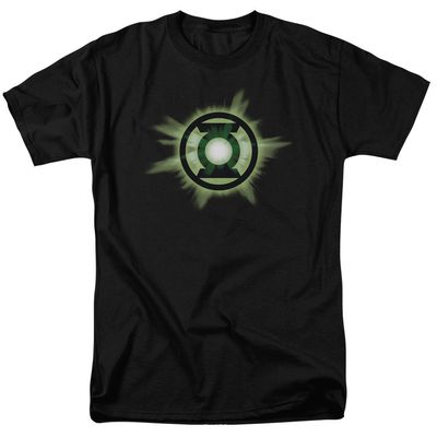 Green Lantern Green Glow Mens T Shirt Black Retro Pop Classics