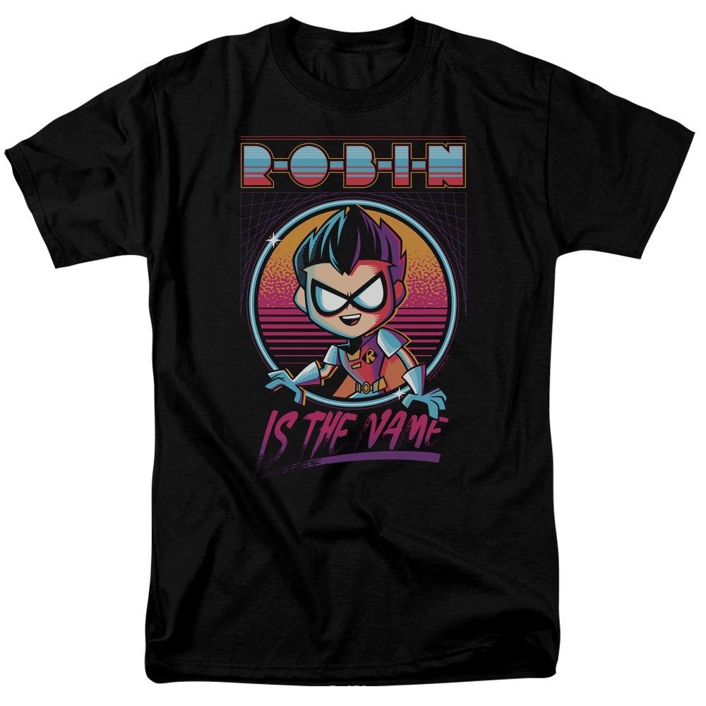 Teen Titans Go To The Movies Robin Mens T Shirt Black Retro Pop Classics