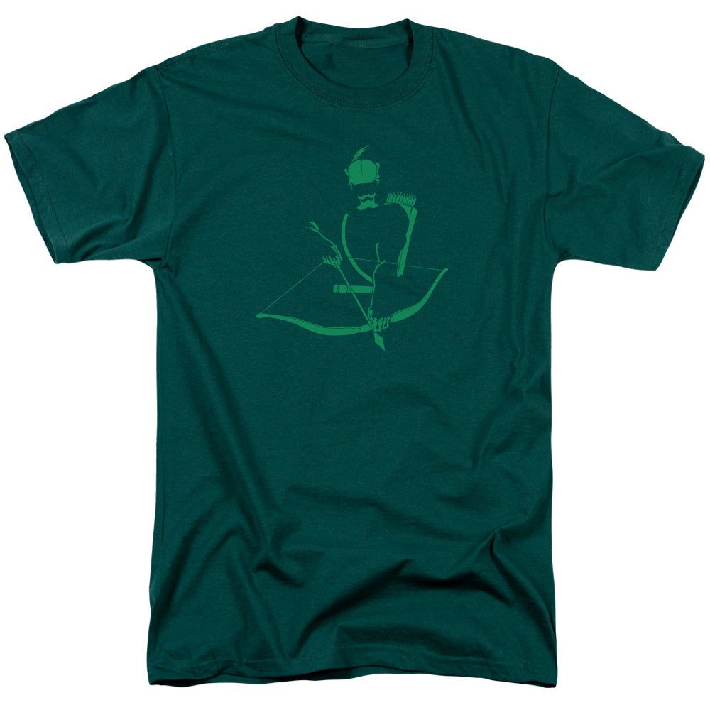 DC Comics Green Arrow Min Mens T Shirt Hunter Green Retro Pop Classics