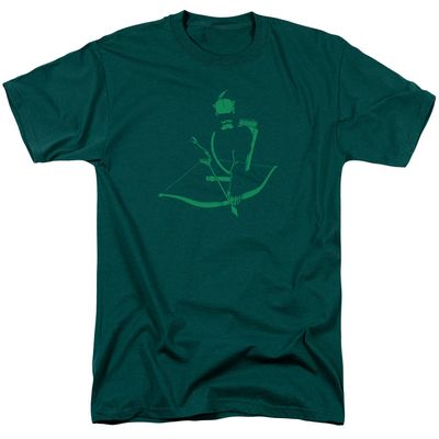 DC Comics Green Arrow Min Mens T Shirt Hunter Green Retro Pop Classics