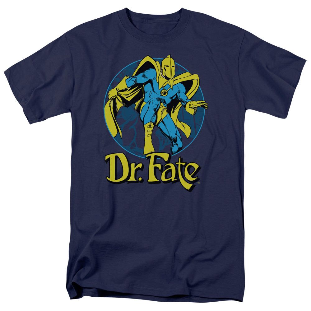 Dc Dr Fate Ankh Mens T Shirt Navy Retro Pop Classics