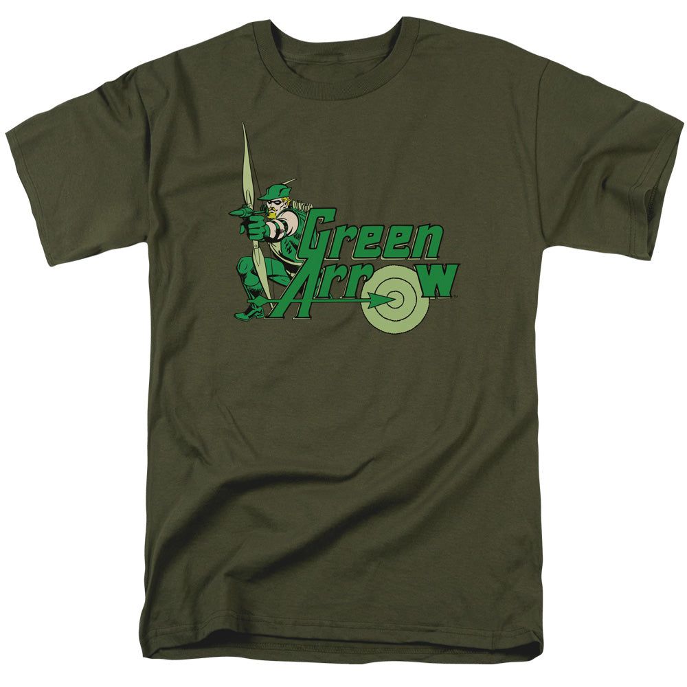 Dc Green Arrow Green Arrow Mens T Shirt Military Green Retro Pop Classics