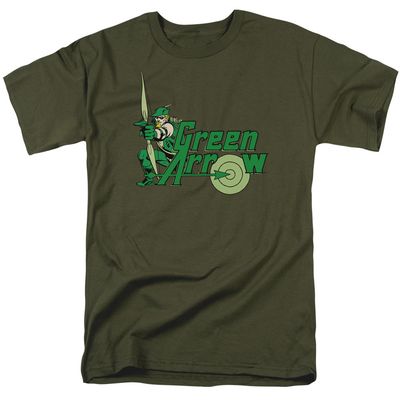 Dc Green Arrow Green Arrow Mens T Shirt Military Green Retro Pop Classics