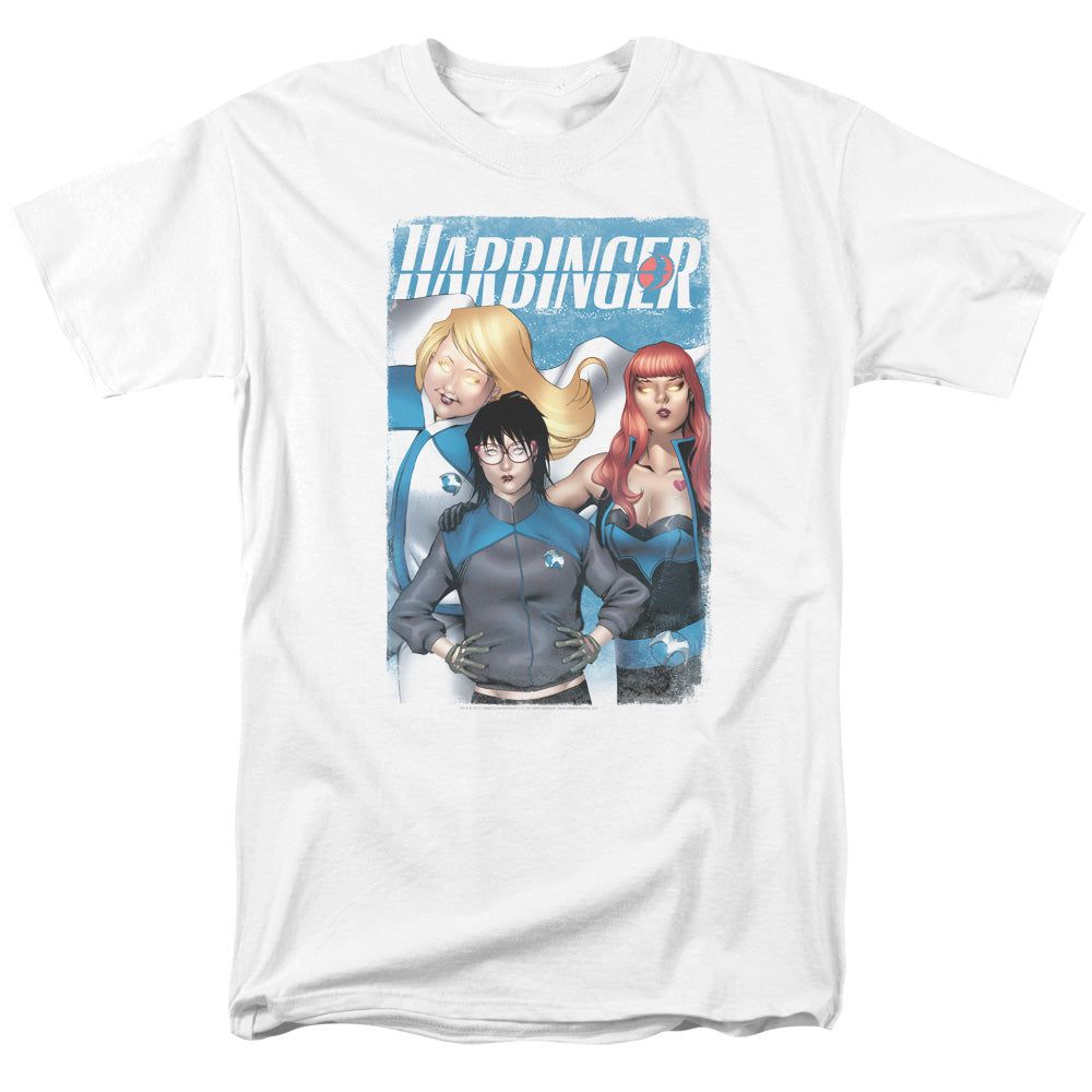 Harbinger Gals Mens T Shirt White Retro Pop Classics