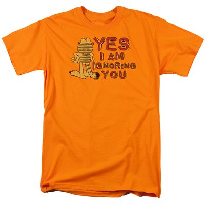 Garfield Yes I Am Mens T Shirt Orange Retro Pop Classics