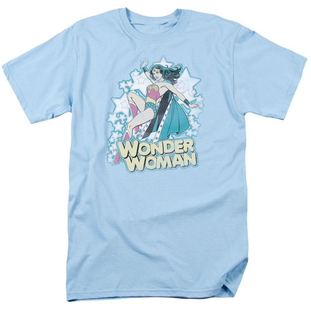 Dc Im Wonder Woman Mens T Shirt Light Blue Retro Pop Classics