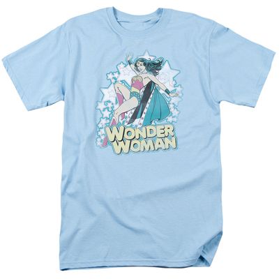 Dc Im Wonder Woman Mens T Shirt Light Blue Retro Pop Classics