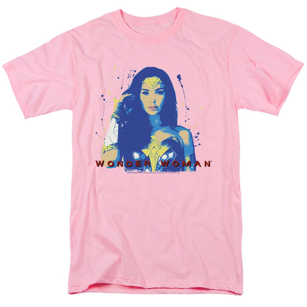 Wonder Woman 84 Wonder Glow Mens T Shirt Pink Retro Pop Classics