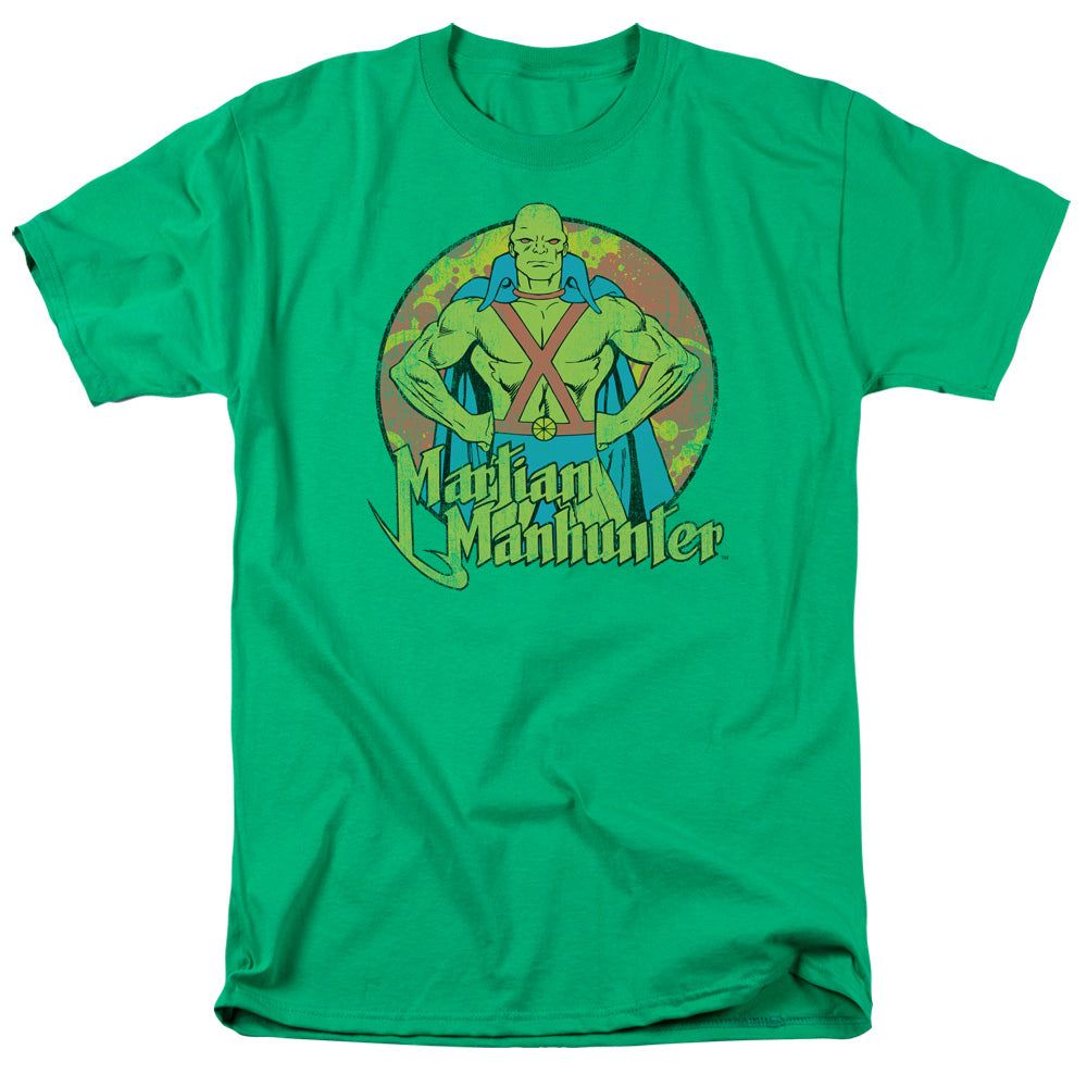 Dc Martian Manhunter Mens T Shirt Kelly Green Retro Pop Classics