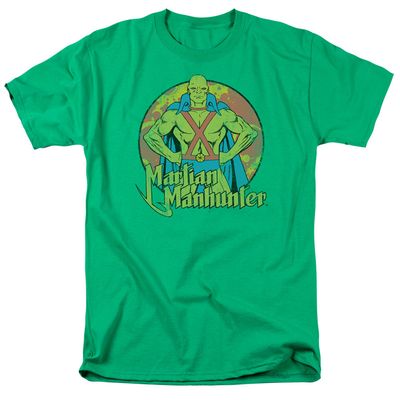 Dc Martian Manhunter Mens T Shirt Kelly Green Retro Pop Classics