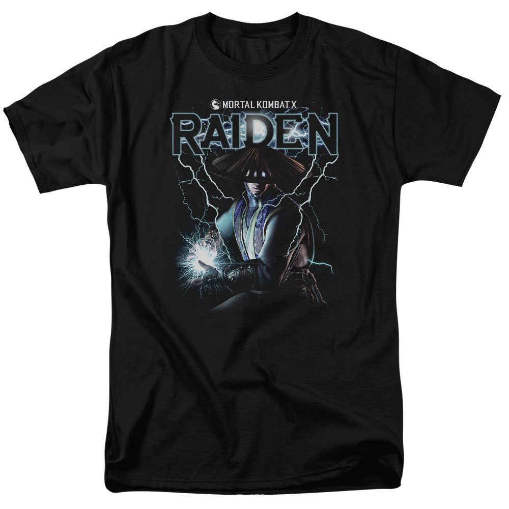 Mortal Kombat Raiden Mens T Shirt Black Retro Pop Classics
