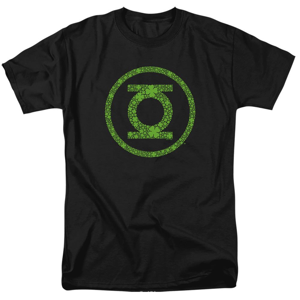 Green Lantern St. Patrick&#39;S Day Shamrock Logo Mens T Shirt Black Retro Pop Classics