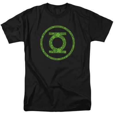 Green Lantern St. Patrick&#39;S Day Shamrock Logo Mens T Shirt Black Retro Pop Classics