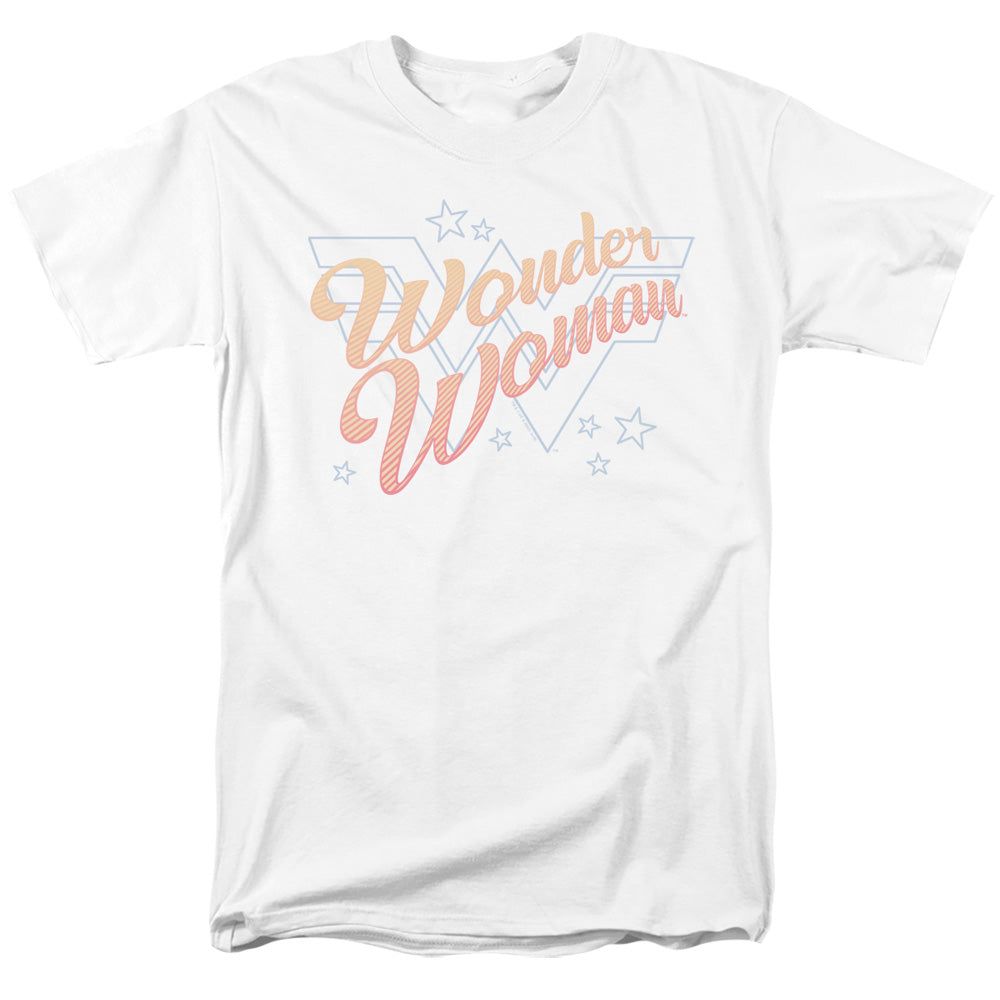 Wonder Woman 84 Wonder Lines Mens T Shirt White Retro Pop Classics