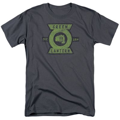 Green Lantern Section Mens T Shirt Charcoal Retro Pop Classics