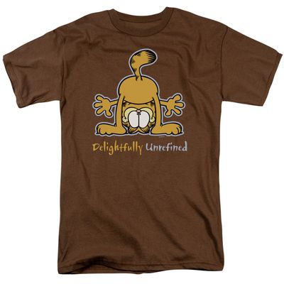 Garfield Delightfully Unrefined Mens T Shirt Coffee Retro Pop Classics