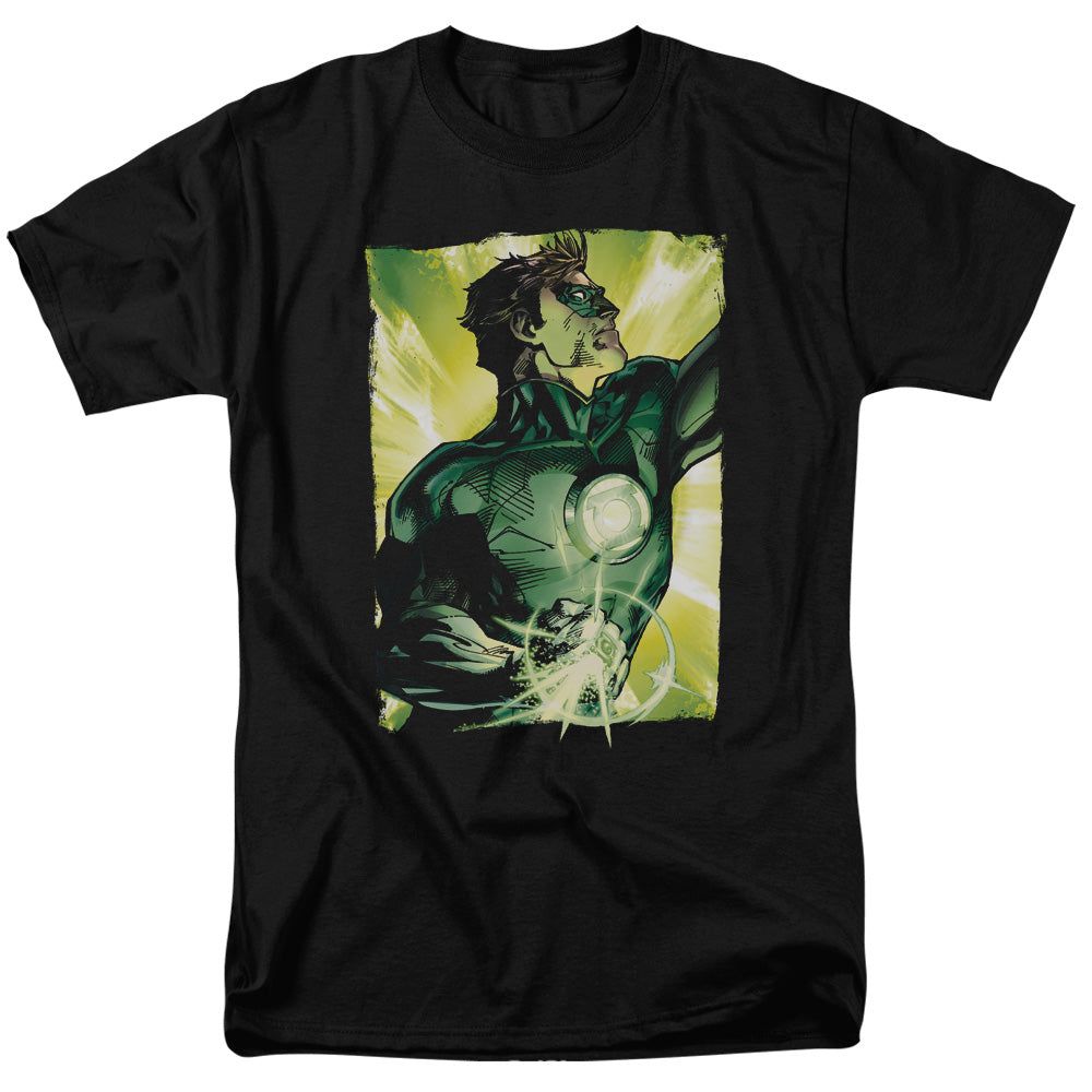 Green Lantern Up Up Mens T Shirt Black Retro Pop Classics