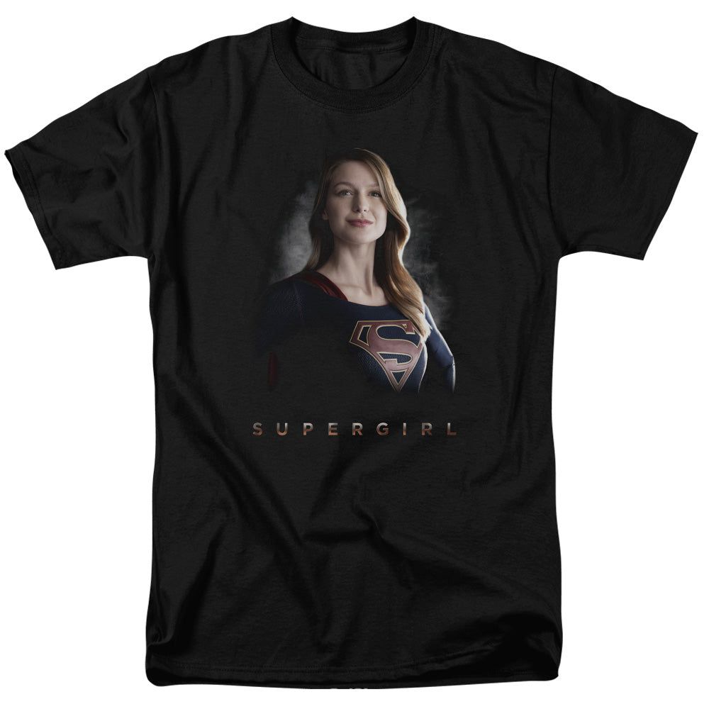 Supergirl Stand Tall Mens T Shirt Black Retro Pop Classics