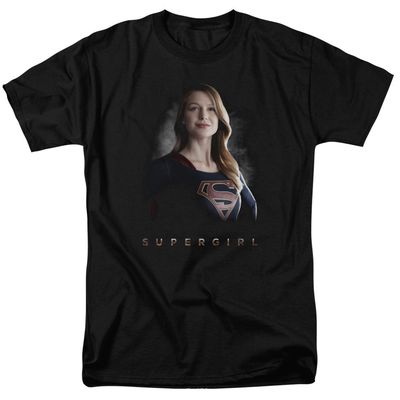 Supergirl Stand Tall Mens T Shirt Black Retro Pop Classics