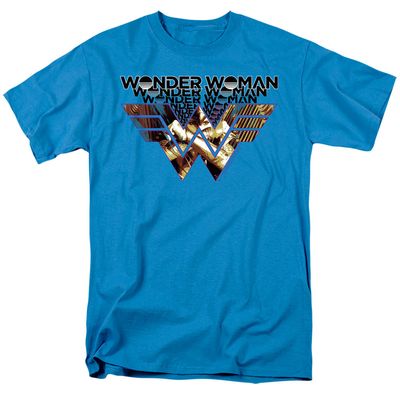Wonder Woman 84 Eyes Mens T Shirt Turquoise Retro Pop Classics