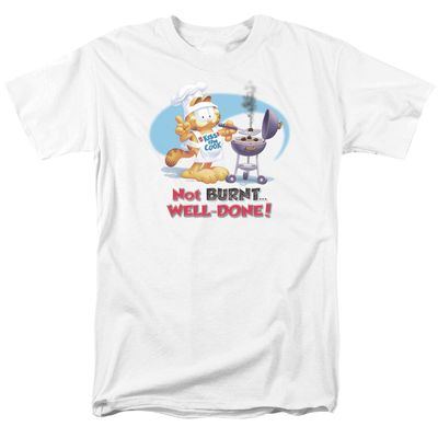 Garfield Well Done Mens T Shirt White Retro Pop Classics