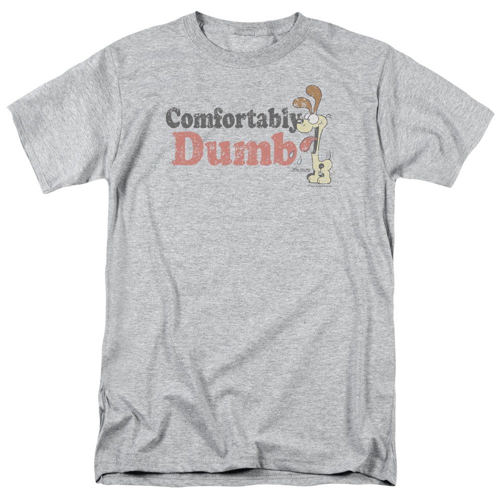 Garfield Comfortably Dumb Mens T Shirt Athletic Heather Retro Pop Classics