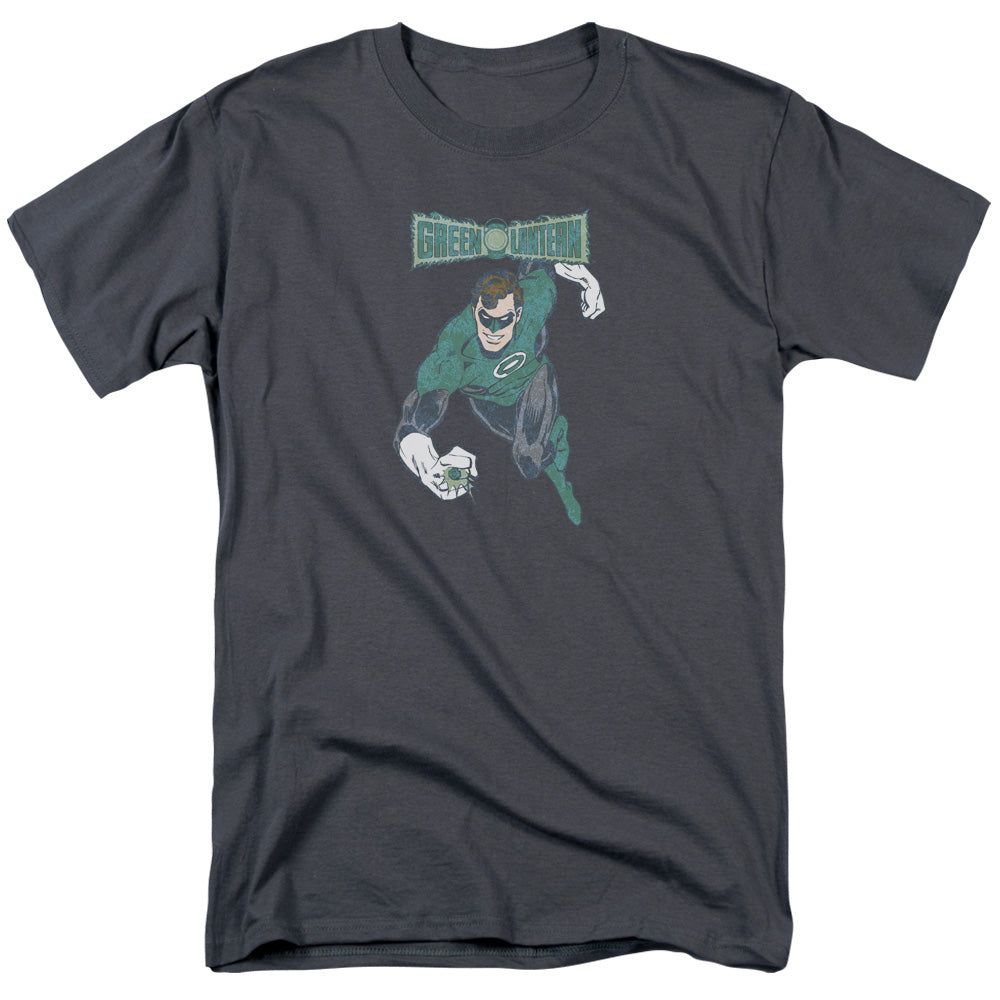 Dco Desaturated Green Lantern Mens T Shirt Charcoal Retro Pop Classics