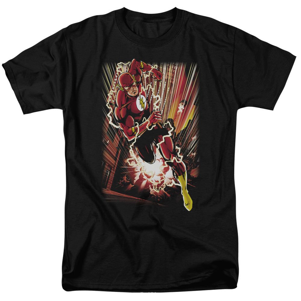 The Flash Street Speed Mens T Shirt Black Retro Pop Classics