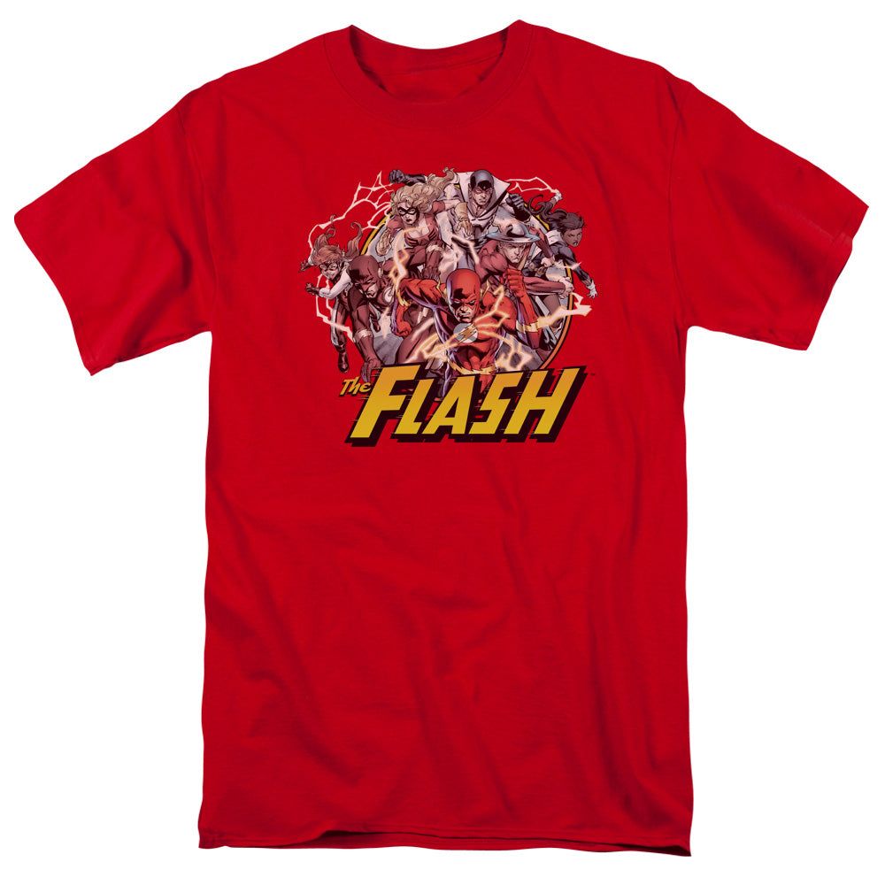 The Flash Family Mens T Shirt Red Retro Pop Classics