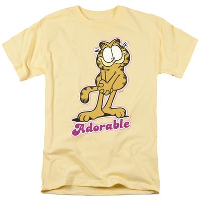 Garfield Adorable Mens T Shirt Yellow Retro Pop Classics