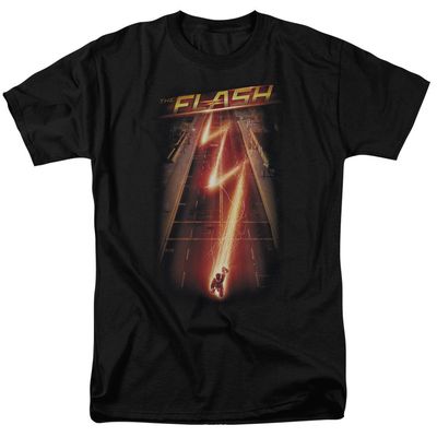 The Flash Flash Ave Mens T Shirt Black Retro Pop Classics
