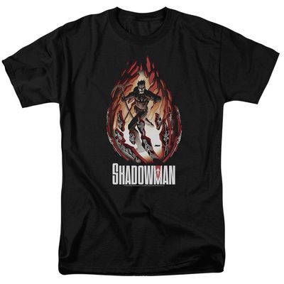 Shadowman Burst Mens T Shirt Black Retro Pop Classics