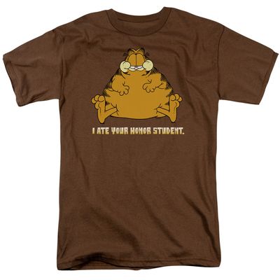 Garfield I Ate Your Honor Student Mens T Shirt Coffee Retro Pop Classics