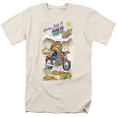 Garfield Wild One Mens T Shirt Cream Retro Pop Classics