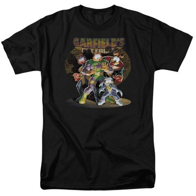 Garfield Spotlight Mens T Shirt Black Retro Pop Classics