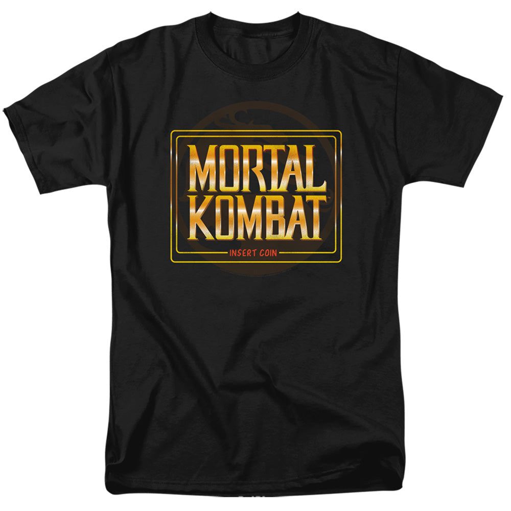 Mortal Kombat Klassic Insert Coin Mens T Shirt Black Retro Pop Classics