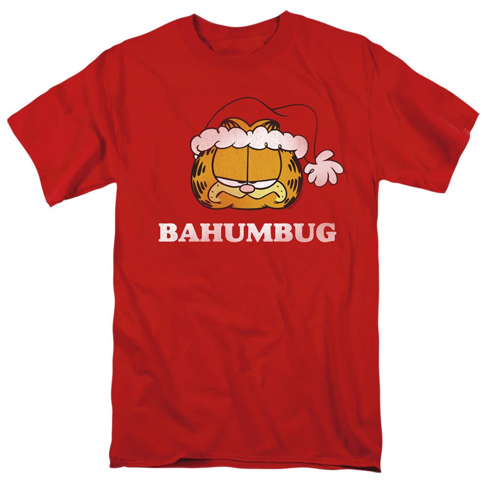 Garfield Bahumbug Mens T Shirt Red Retro Pop Classics