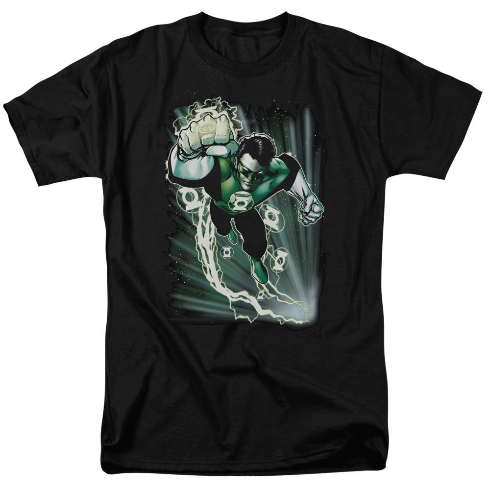 Green Lantern Emerald Energy Mens T Shirt Black Retro Pop Classics