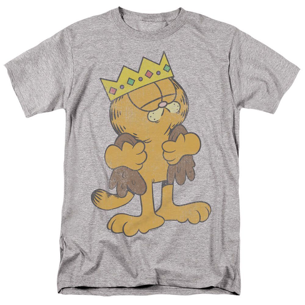 Garfield King Garfield Mens T Shirt Athletic Heather Retro Pop Classics