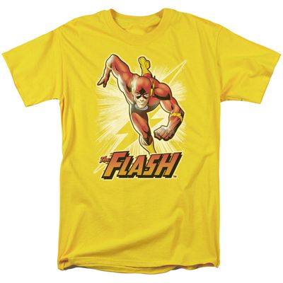 The Flash Yellow Mens T Shirt Yellow Retro Pop Classics