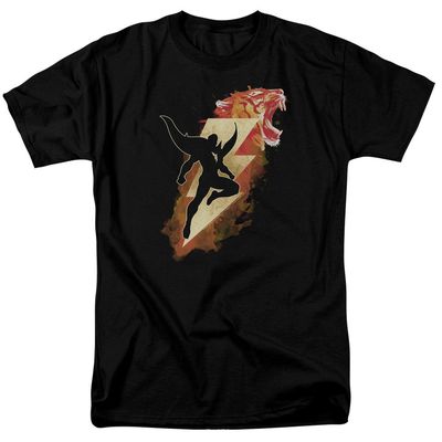 Shazam Movie Tiger Bolt Mens T Shirt Black Retro Pop Classics