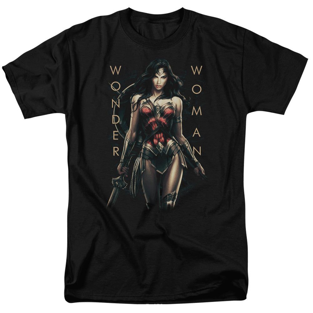 Wonder Woman Movie Armed And Dangerous Mens T Shirt Black Retro Pop Classics